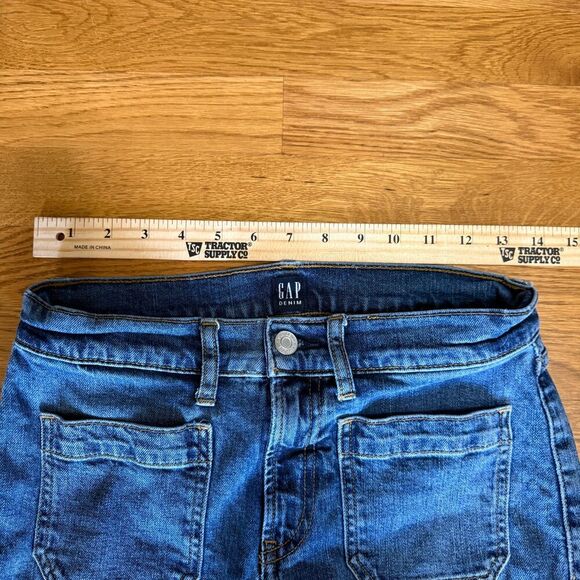 Gap cheeky straight patch pocket Blue Denim Jeans 2/26 - Picture 5 of 5